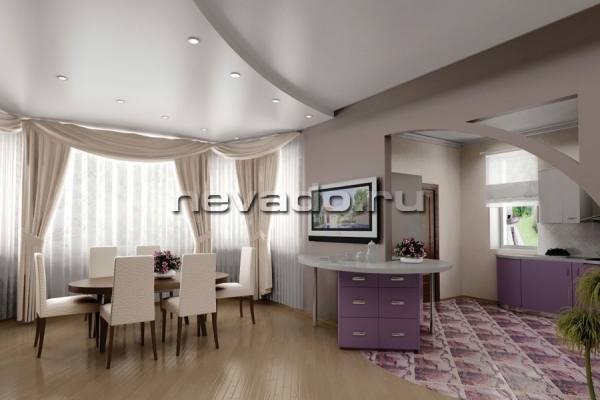 Сатиновые натяжные потолки