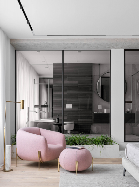 Белый матовый потолок в зал