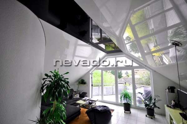 Потолки в мансарду