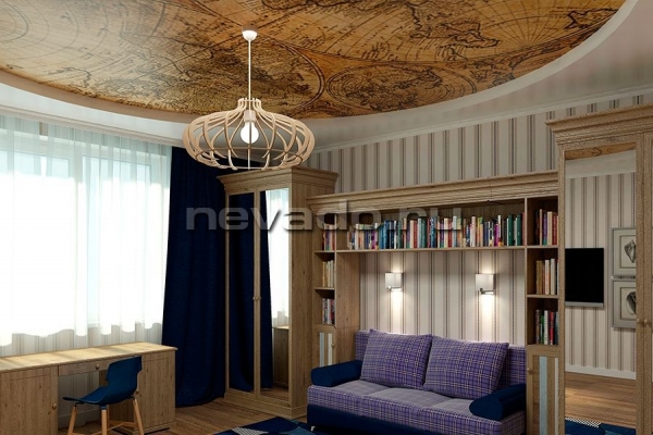 Многоуровневые натяжные потолки