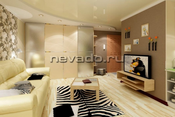 Потолки в гостиную