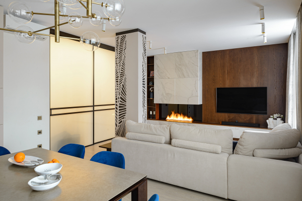 Фото матового потолка в квартире студии