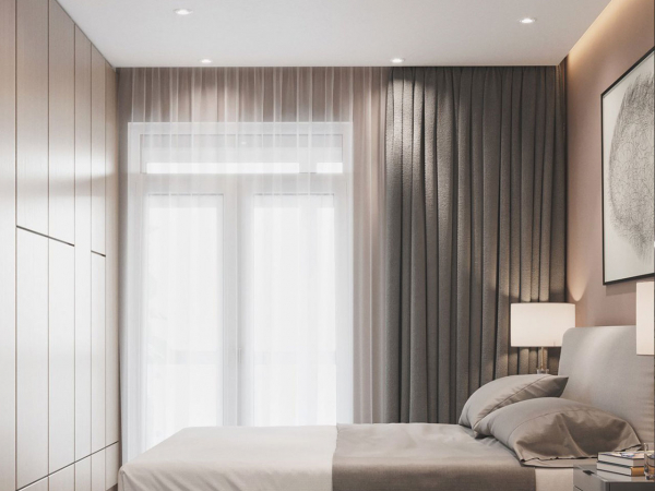 Потолок с подсветкой и нишей под карниз