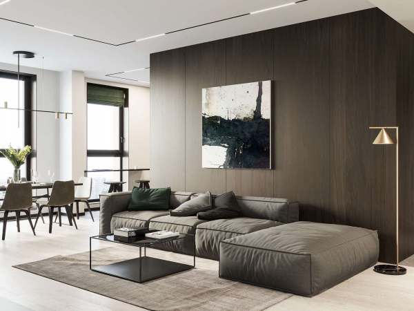 Трековая система SLOTT на матовом потолке