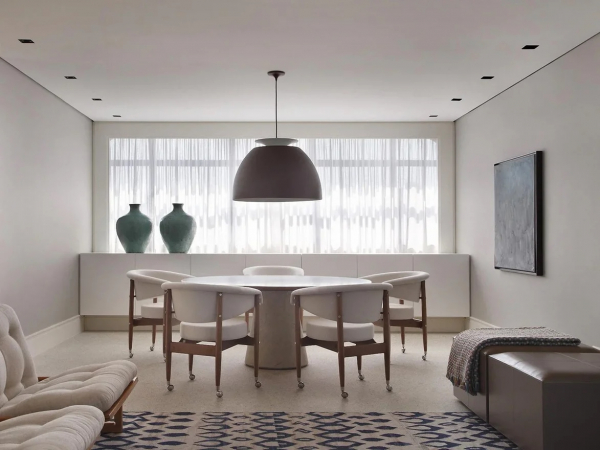 Теневой потолок в столовой